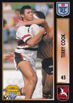1994 Dynamic Rugby League Series 2 #45 Terry Cook Front